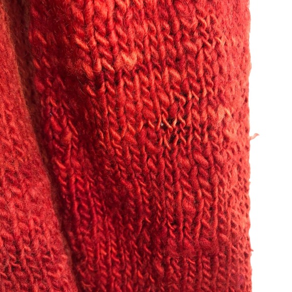 Vintage Wool Sweater Made in Uruguay Hand Knit Fair Isle Pullover - Picture 9 of 9